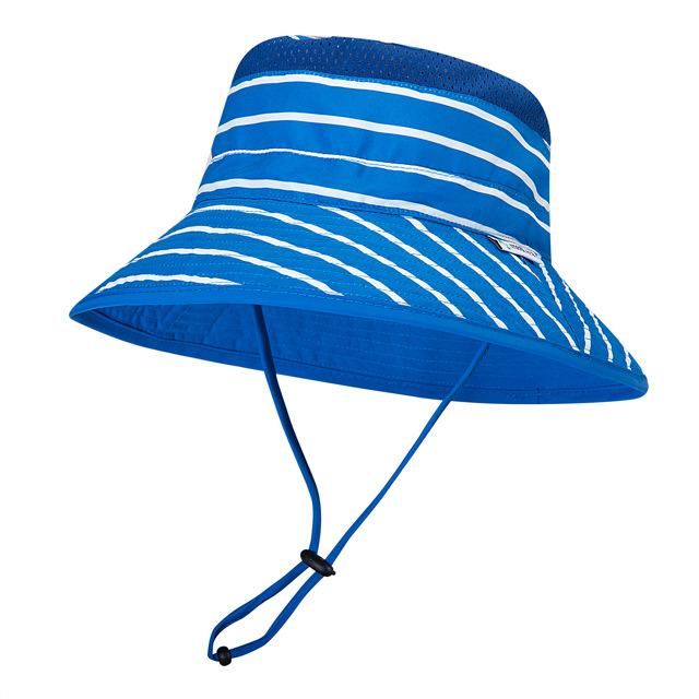 Children's Anti Ultraviolet Sunscreen Striped Bucket Hat