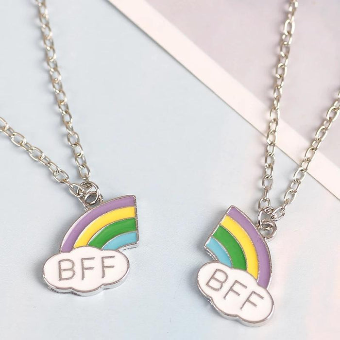 2 Pcs/ Set Best Friends Honey Love Couple Necklace