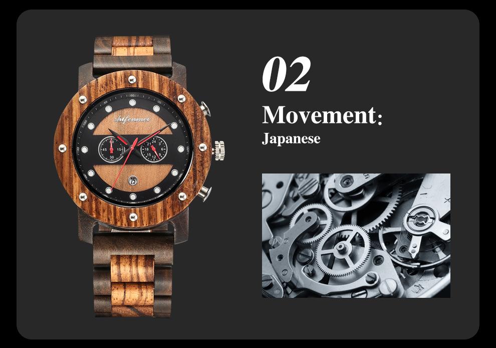 New Steel Room Men's Fashion Retro Multifunctional Quartz Watch