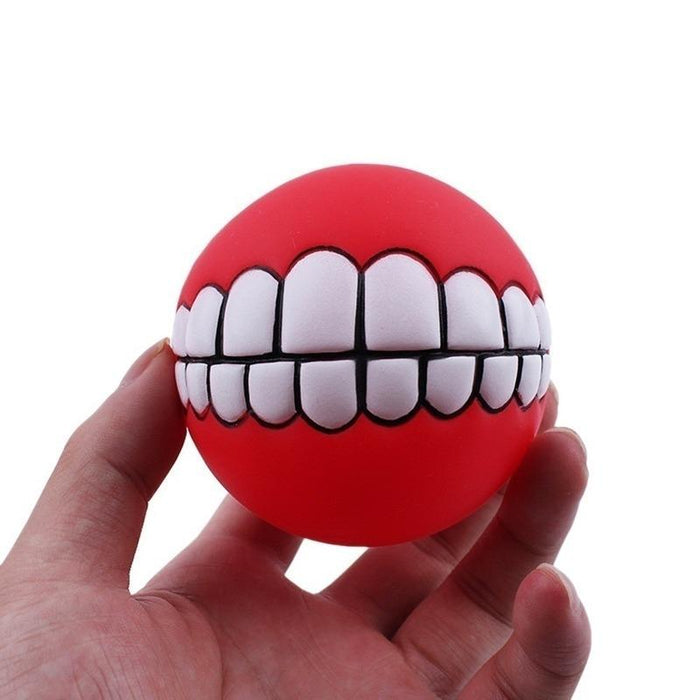 Pet Dog Puppy Ball Teeth Silicon Chew Toy