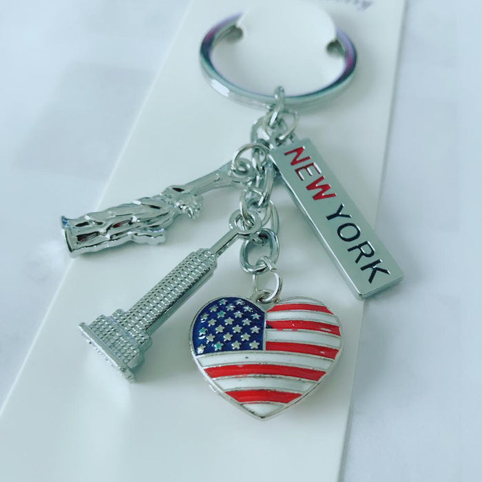 Double Sided 3D Souvenir Love Keychain