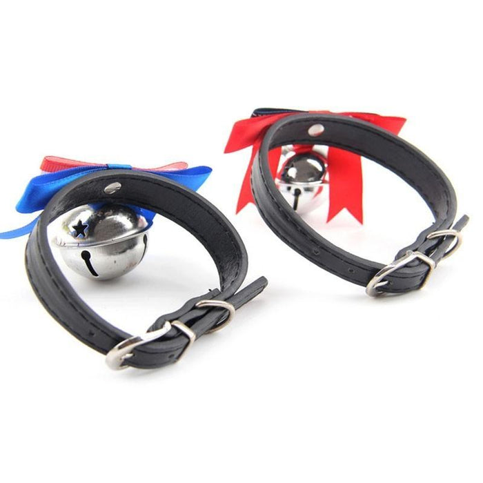 Big Bell Bow Leather Small Dog Collar Pitbull Adjustable Puppy Collar Beagle Pet Accessories Cats Products For Pets