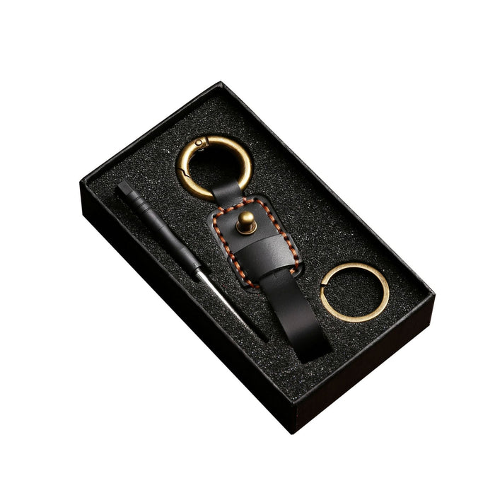Fashion Simple Multicolour Leather Keychain