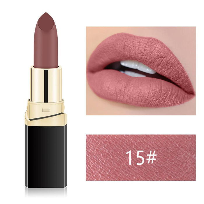 Matte fog face velvet lipstick is not easy to decolour black pipe lipstick.