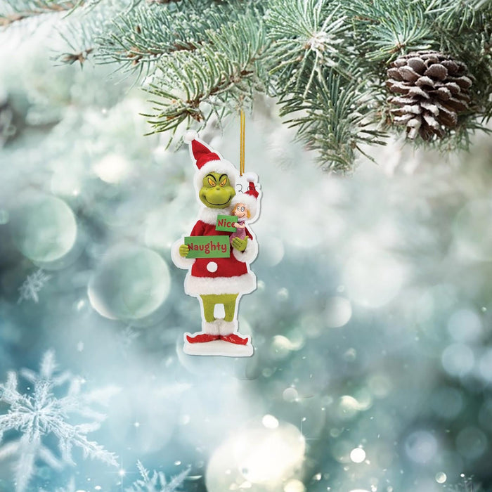 Green Headdress Grinch Christmas Tree Pendant Decoration