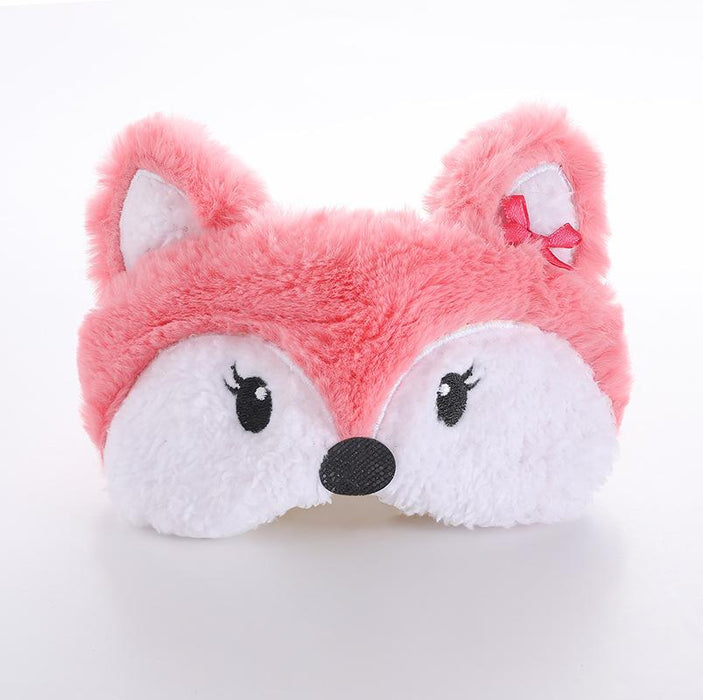 Cartoon Cute Embroidered Elk Fox Shade Blindfold Eye Mask