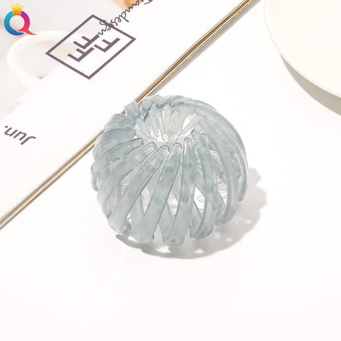 Frosted lazy bird's nest hair iron