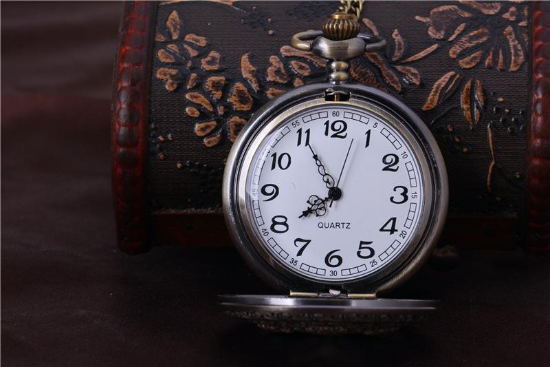 Five Roses Carved Vintage Hollow Pocket Watch Ll3701