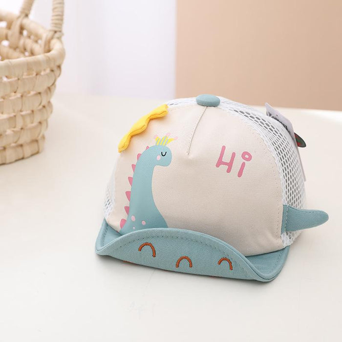 Summer Cartoon Dinosaur Baby's Net Cap