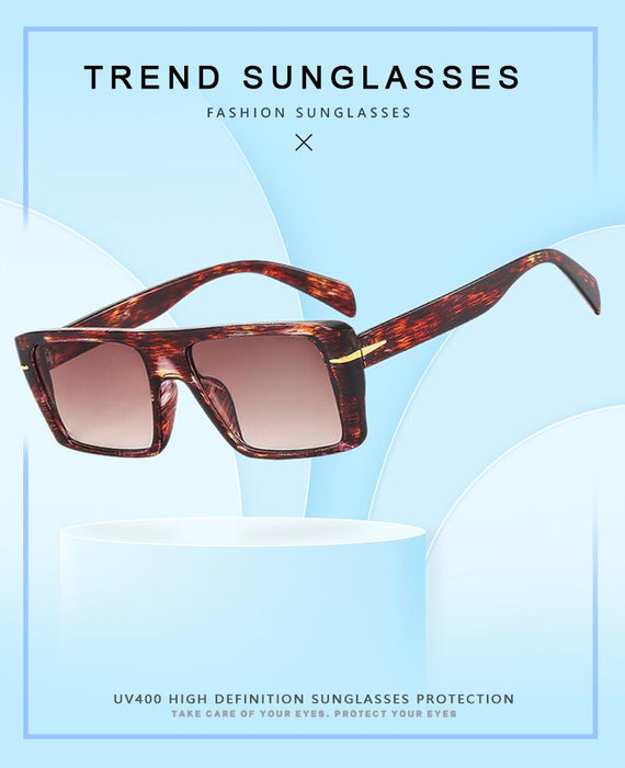 Square retro simple light luxury Sunglasses