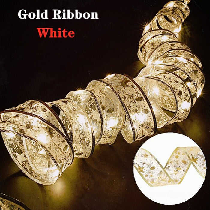 Ribbon Fairy Light Christmas Decoration 2022
