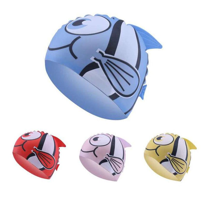 Children‘s Silicone Waterproof Swimming Cap Ear Protect