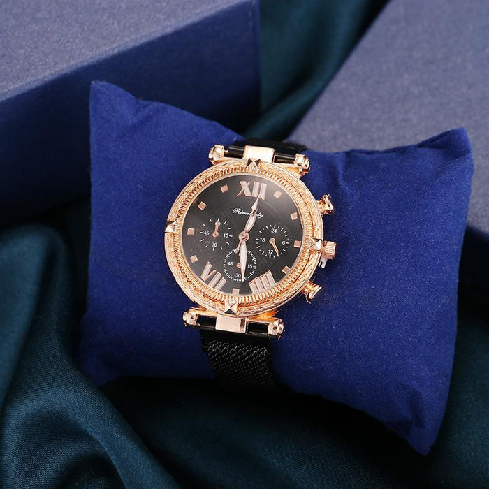 New Stainless Steel Women Wristwatch Quartz Fashion Casual Clock LLZ22321