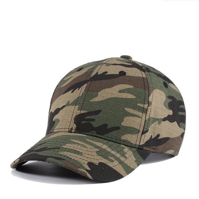 New Camouflage Solid Color Outdoor Baseball Cap Duck Tongue Cap