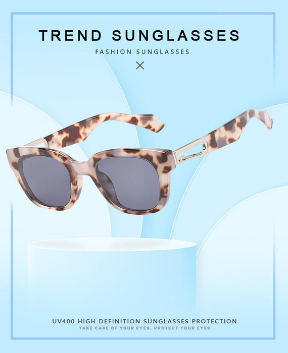 Retro box sunscreen Sunglasses