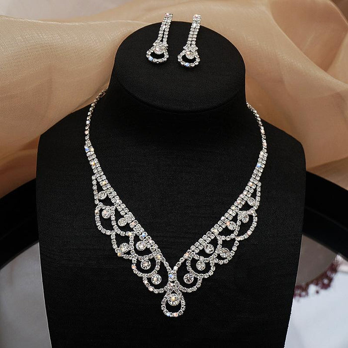 New Female Jewelry Fashion Necklace Earring Set