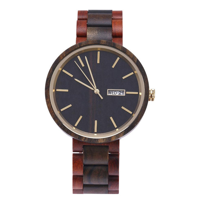 New Calendar Wooden Watch Men's Sports Watch Outdoor