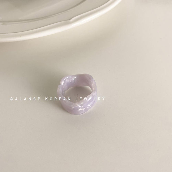 Vintage Small Acrylic Tree Open Ring