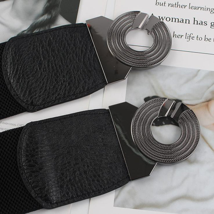 Simple Women's Waist Decorative Wide Belt