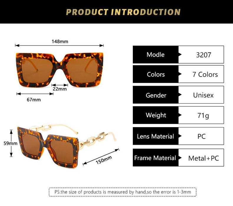 Square Sunglasses chain Sunglasses