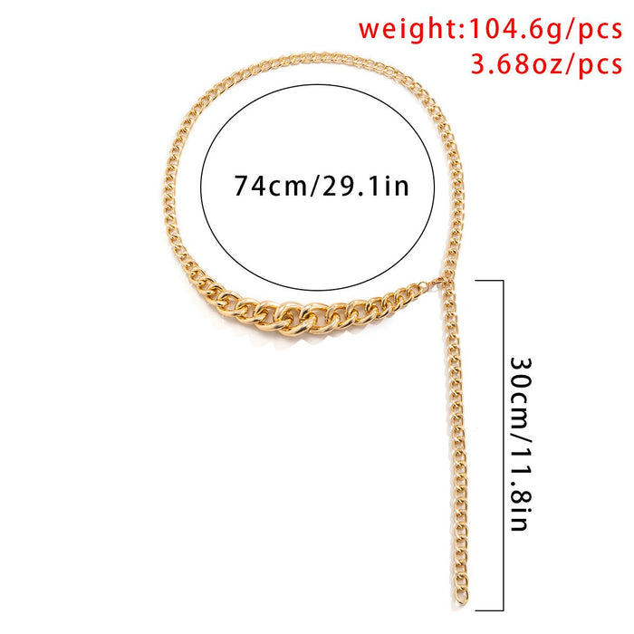 Retro Simple Geometric Women's Single Layer Body Chain