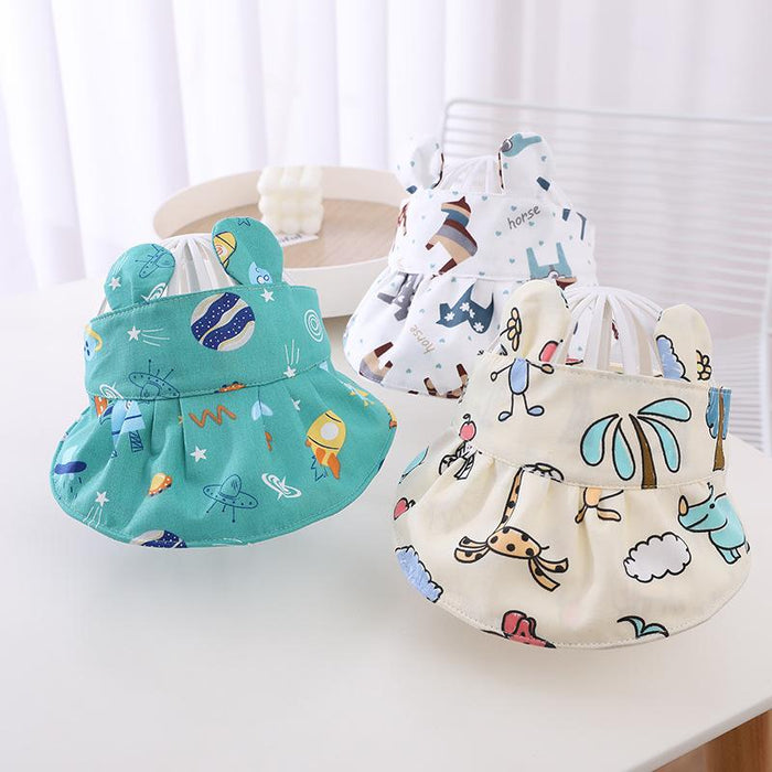 Summer Children Cartoon Animal Ears Empty Sun Hat