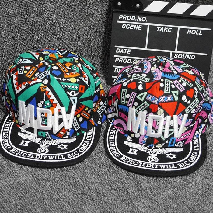 Parent-Child Alphabet Embroidered Flat Brim Hip Hop Kids Sunshade Baseball Cap