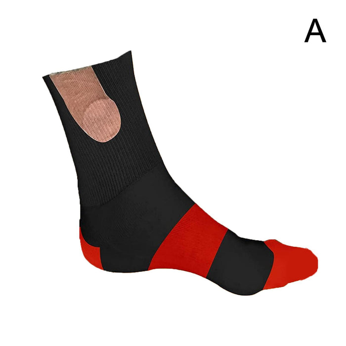 Show Off Funny Penis Socks for Men Novelty