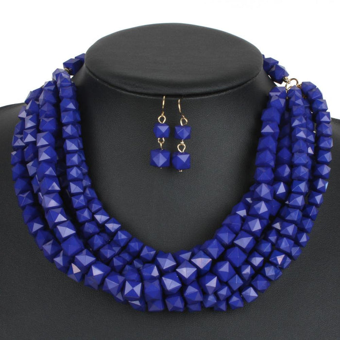 Ladies Jewelry Beaded Fashion Personality Layered Necklace