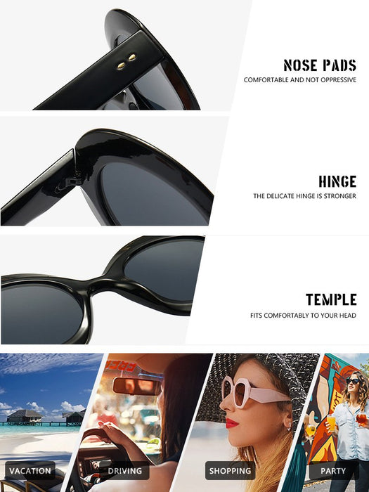 Rice nail round frame sunglasses RETRO SUNGLASSES