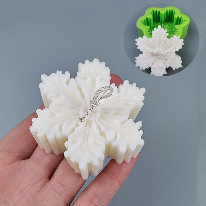 Christmas Snowflake Handmade Soap Epoxy Candle Mold