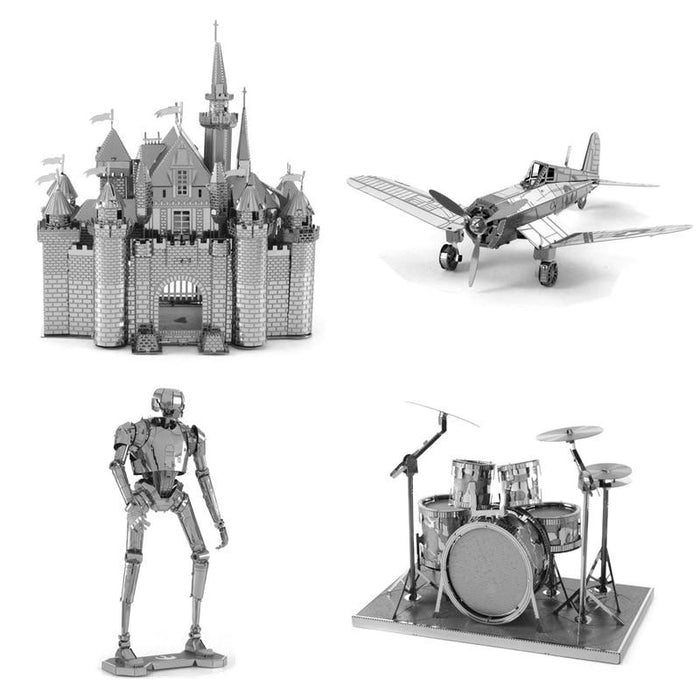 3D Metal Assembly Model World Building Handmade DIY Puzzle