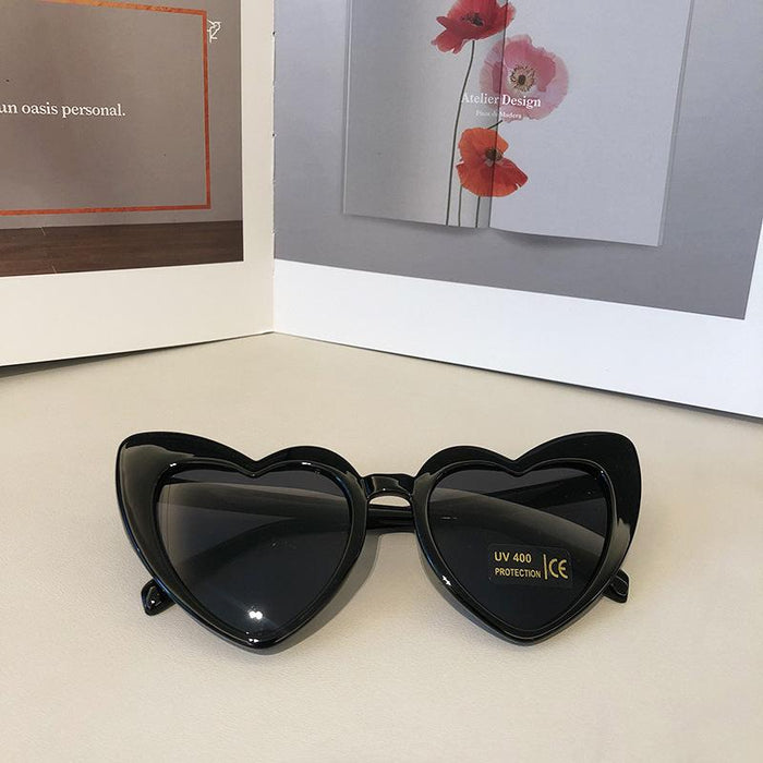 Children's Simple and Sweet Love Frame Sunglasses