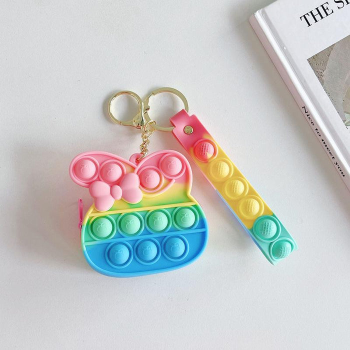 Silicone Mini Coin Purse Keychain