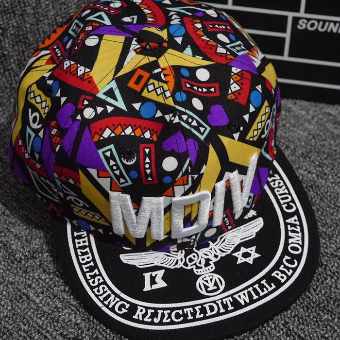 Parent-Child Alphabet Embroidered Flat Brim Hip Hop Kids Sunshade Baseball Cap