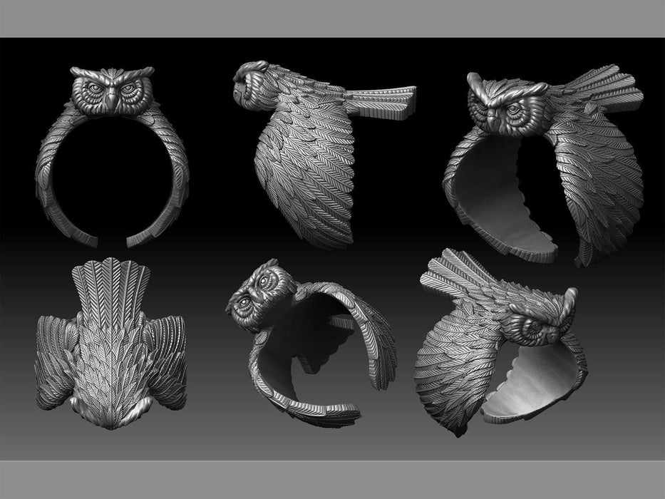 New Fashion Personalized Owl Ring