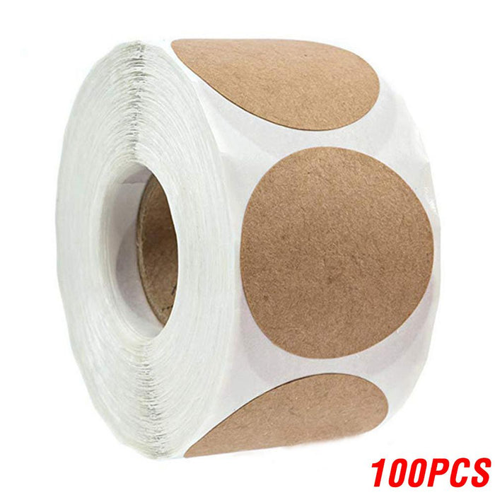 100-500pcs Vintage Kraft Paper Scrapbook Gift Stickers