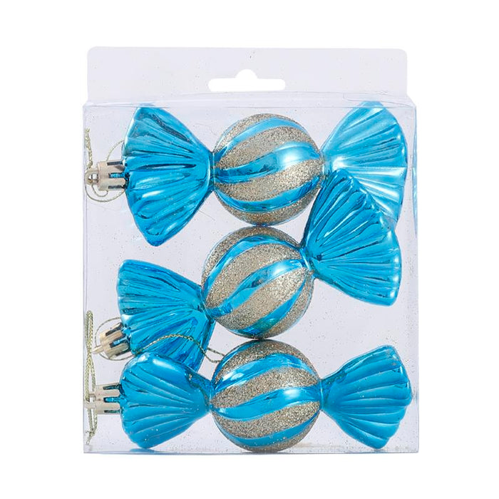 3pcs/Box Christmas Ball Ornament Balice Ice Cream Candy