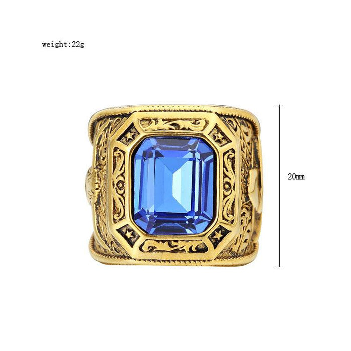 Jewelry Wholesale Personality Men's Retro Titanium Steel Ring