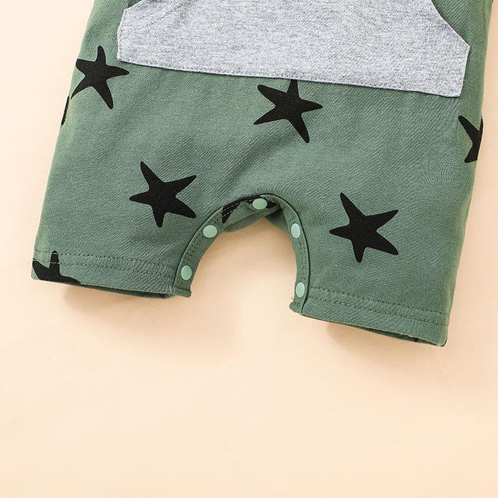 Infant Cartoon Star Pattern Bodysuit
