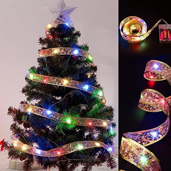 Ribbon Fairy Light Christmas Decoration 2022