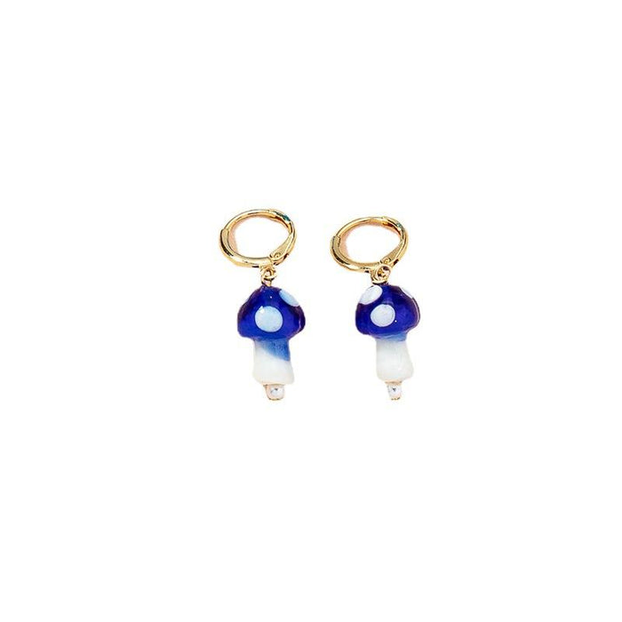 New Retro Fashion Mushroom Women's Stud Earrings