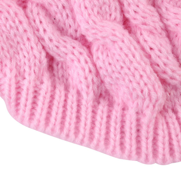 High collar knitted pet cat and dog clothes