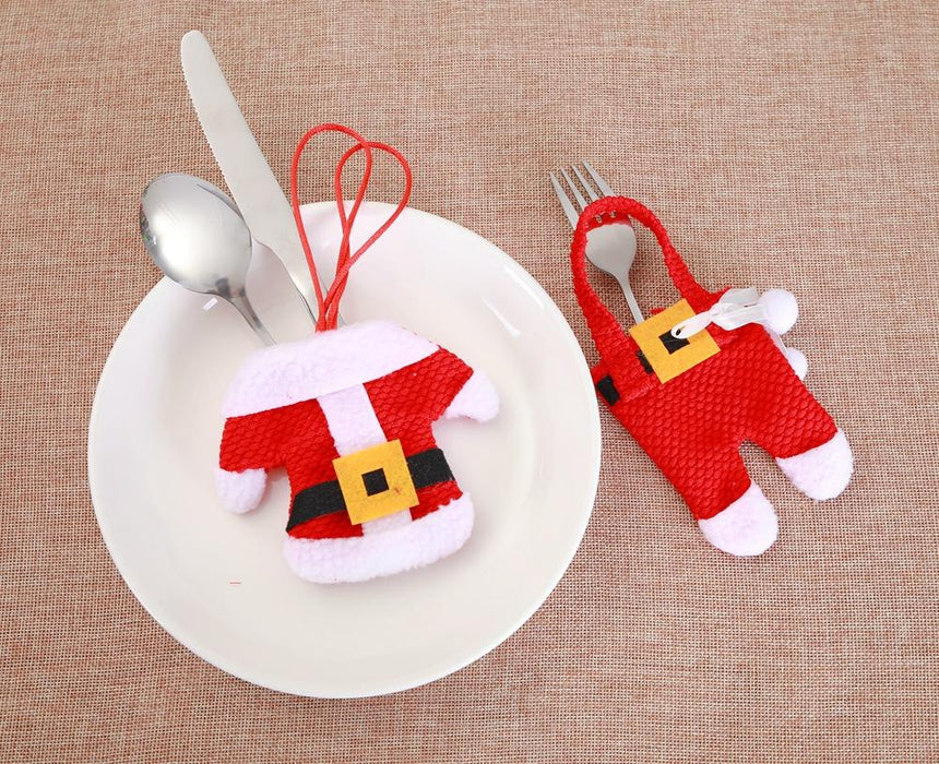 Christmas Desktop Decoration Clothing StyleTableware Cover