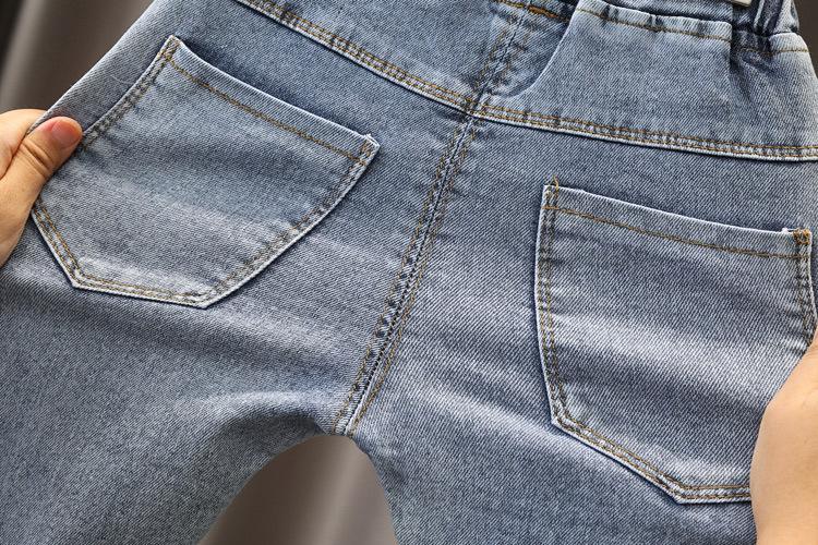 Girls Casual Cartoon Winter Jeans For 2-6 Years