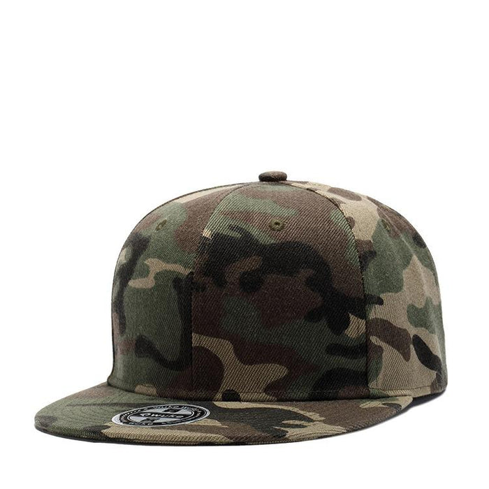 New All-match Camouflage Sun Hat Flat Brim Hat