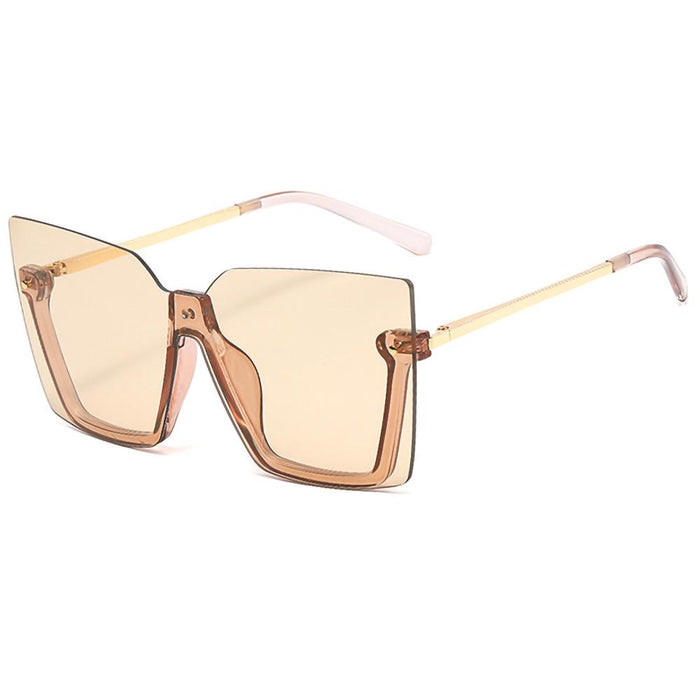 Lower half frame one piece Sunglasses