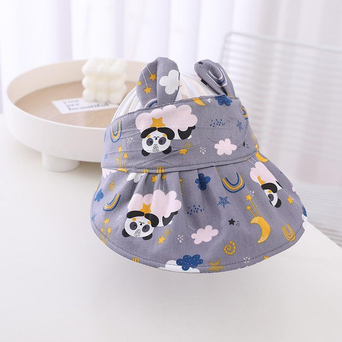 Summer Children Cartoon Animal Ears Empty Sun Hat
