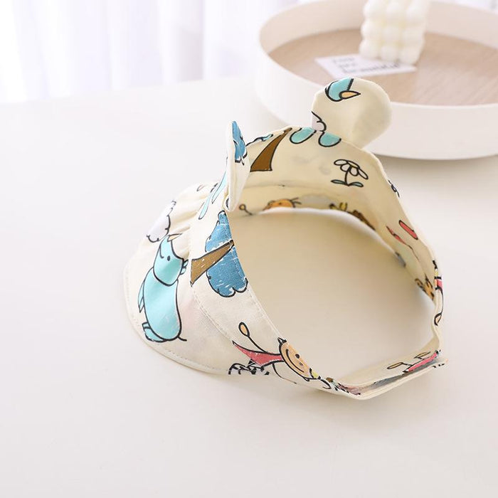 Summer Children Cartoon Animal Ears Empty Sun Hat