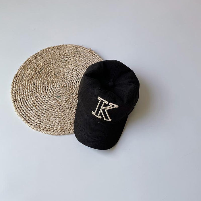 Parent-child Soft Top Embroidered Alphabet Visor Baseball Cap